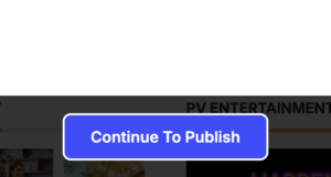 Continue to Publish button